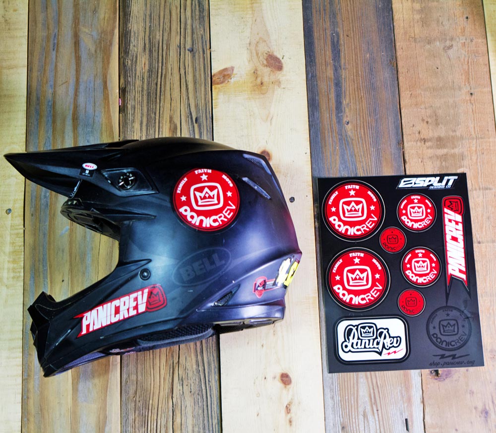 PanicREV Helmet Stickers