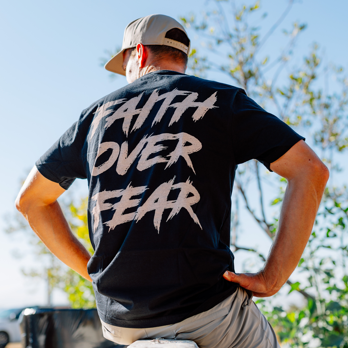 Faith Over Fear T-Shirt Black