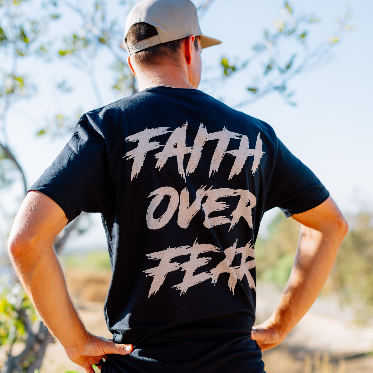 Faith Over Fear T-Shirt Black
