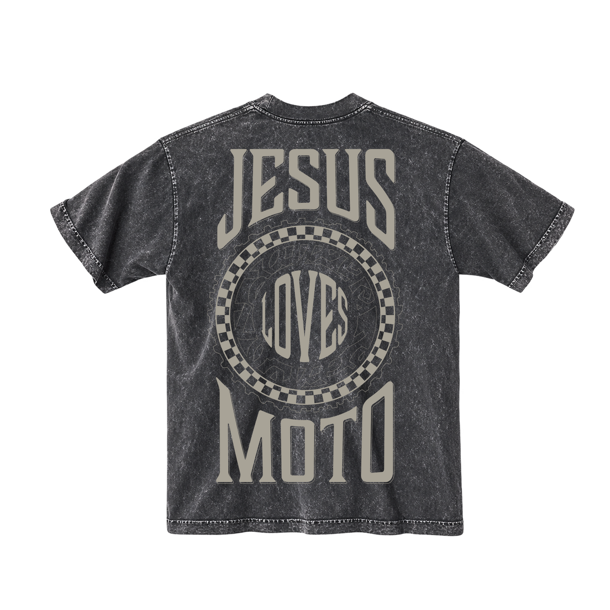 Jesus Loves Moto | Heavyweight Oversized Tee