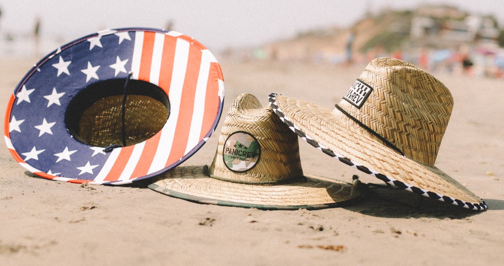 Paradise Camo Straw Lifegaurd Hat