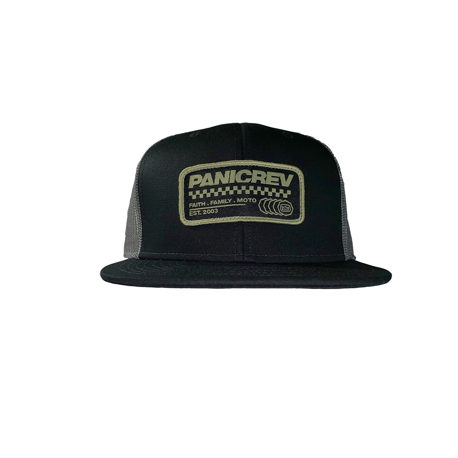 Foundations Black/Char Trucker
