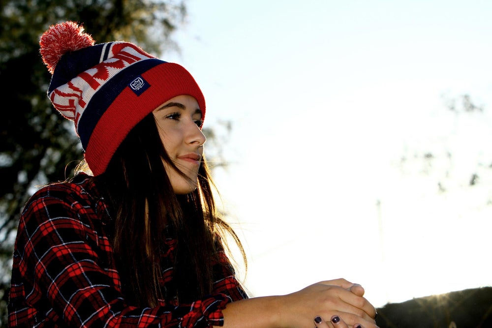 Patriot Pom Beanie